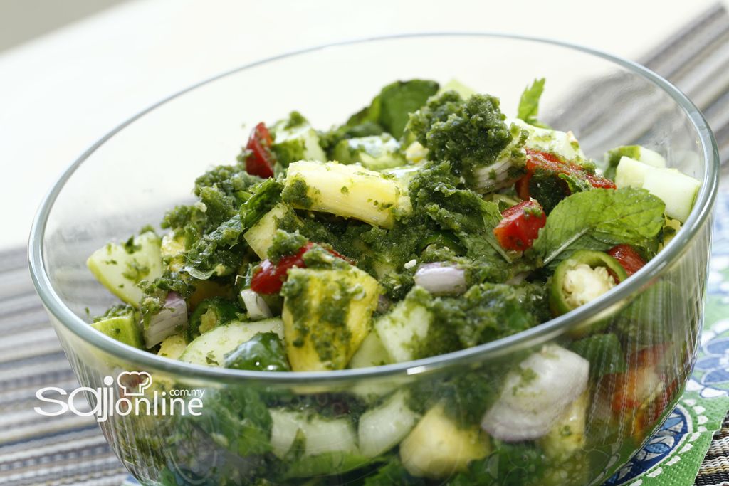 SALAD PUDINA CILI HIJAU - Saji Online